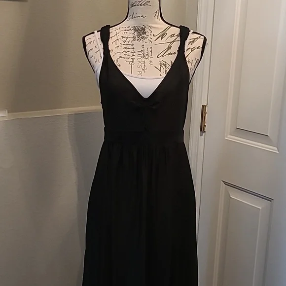 long dress swimwear Side Tie Knot Mesh Swim Dress main image 1